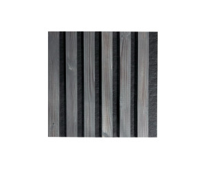 Panel de pared de madera natural 2700 x 300mm (Gris oscuro-Negro)
